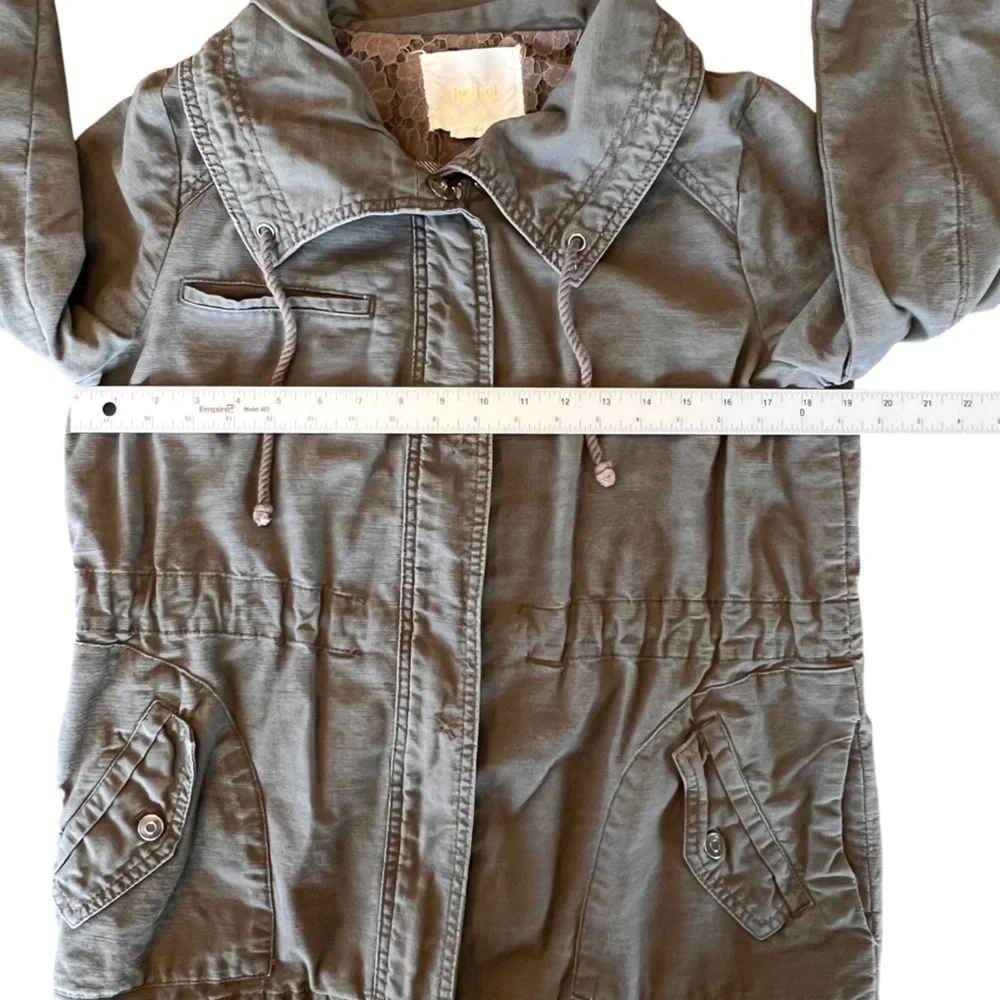 Hei Hei Camouflaged Lace Anorak Jacket Coat size L - Picture 11 of 13